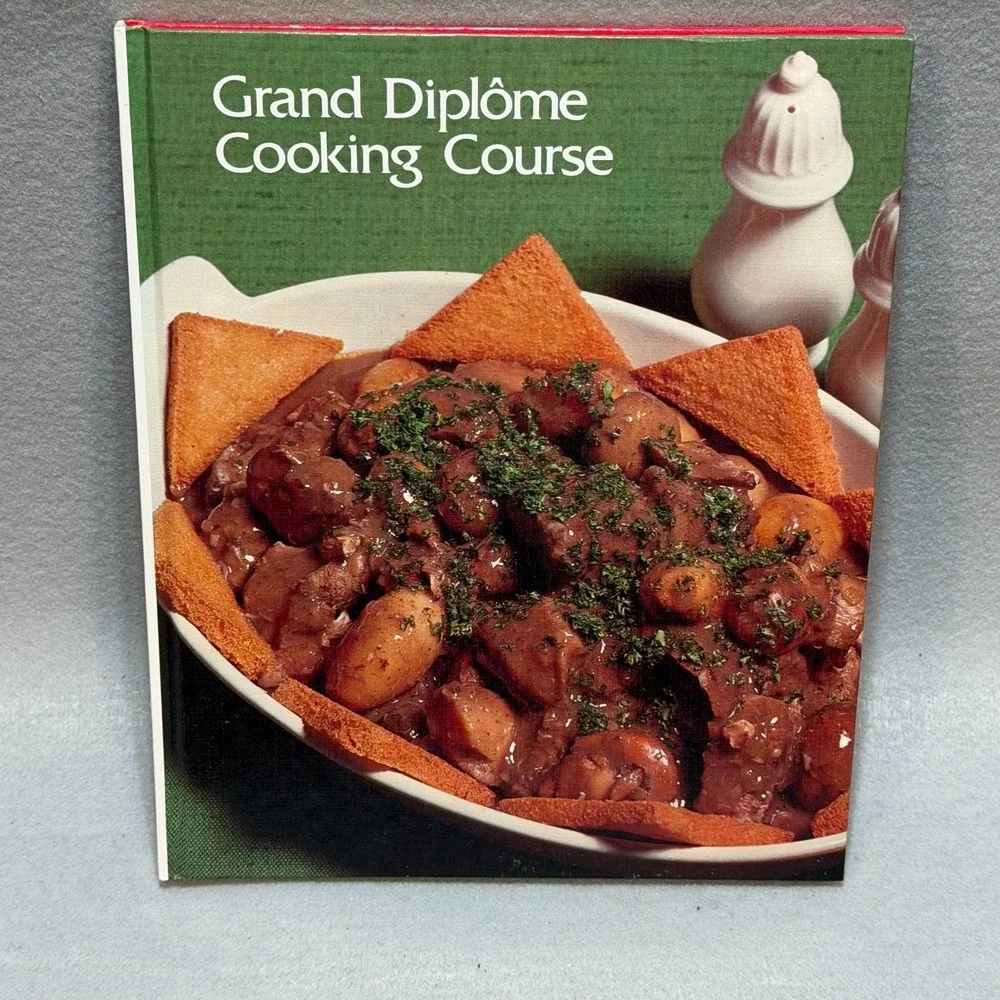 Vintage 1972 Grand Diplôme Cooking Course Vols 5-8 HC Cookbook Gourmet Recipes